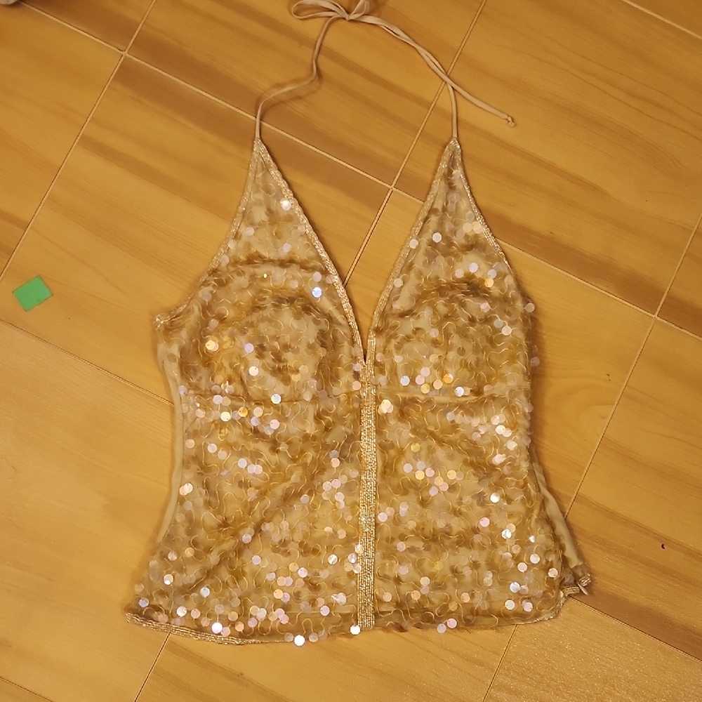VENUS Gold Sequin Camisole